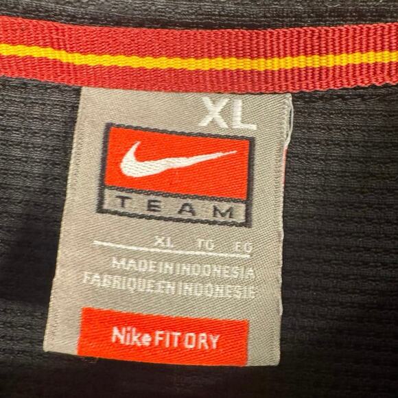 VTG 90s NIke USC Trojans Team Polo Men’s XL Black/Cardinal - Picture 5 of 10